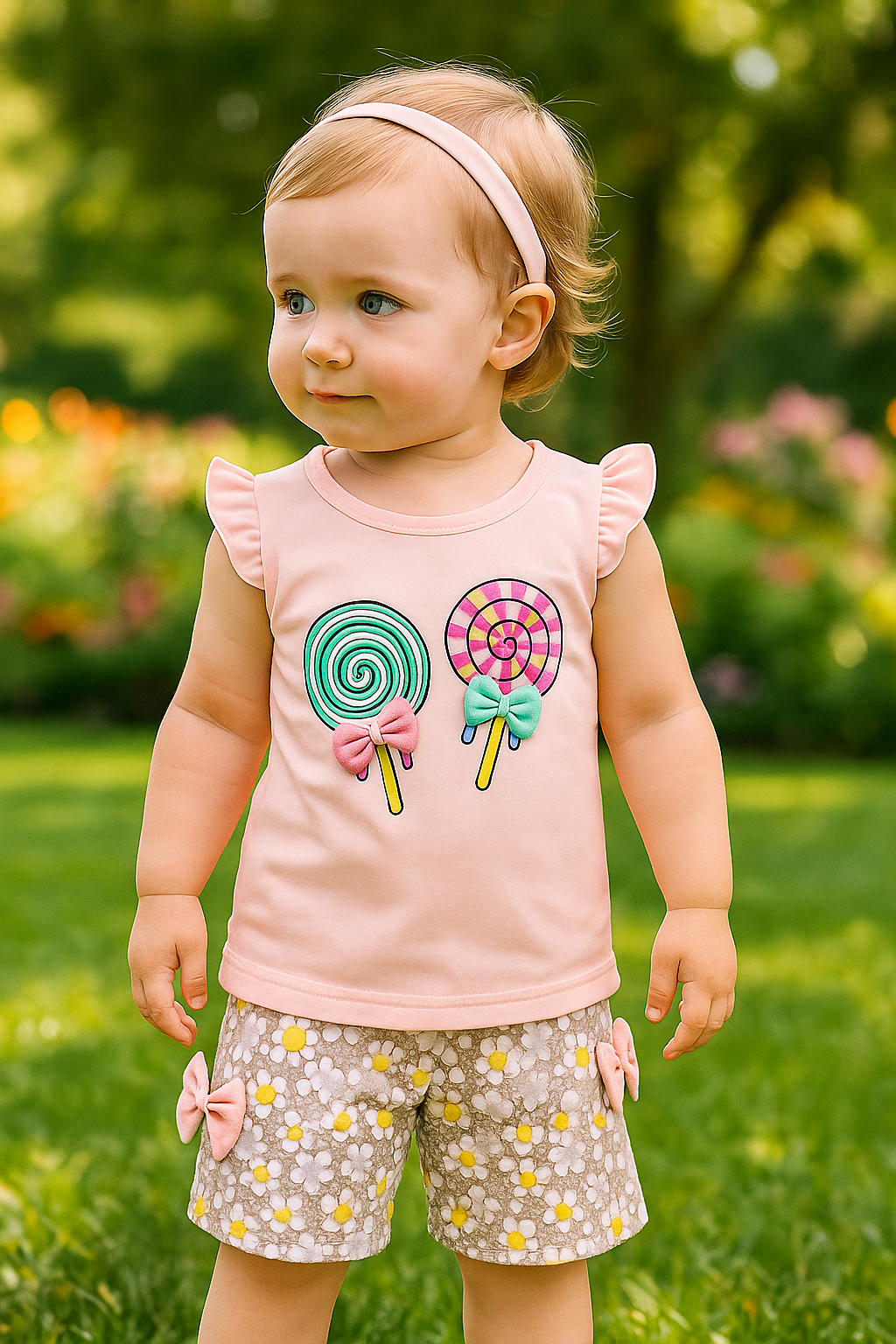 Toddlers T-shirt and Short Pants for Summer Lollipop 🍭 design 1 to 3 Years