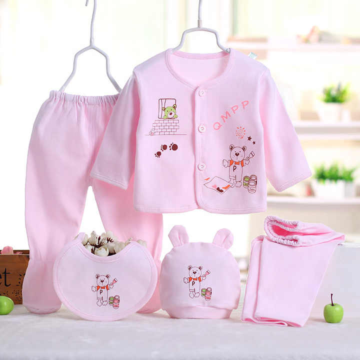 Imported 5-Piece Baby Outfit for Newborns 0–4 Months