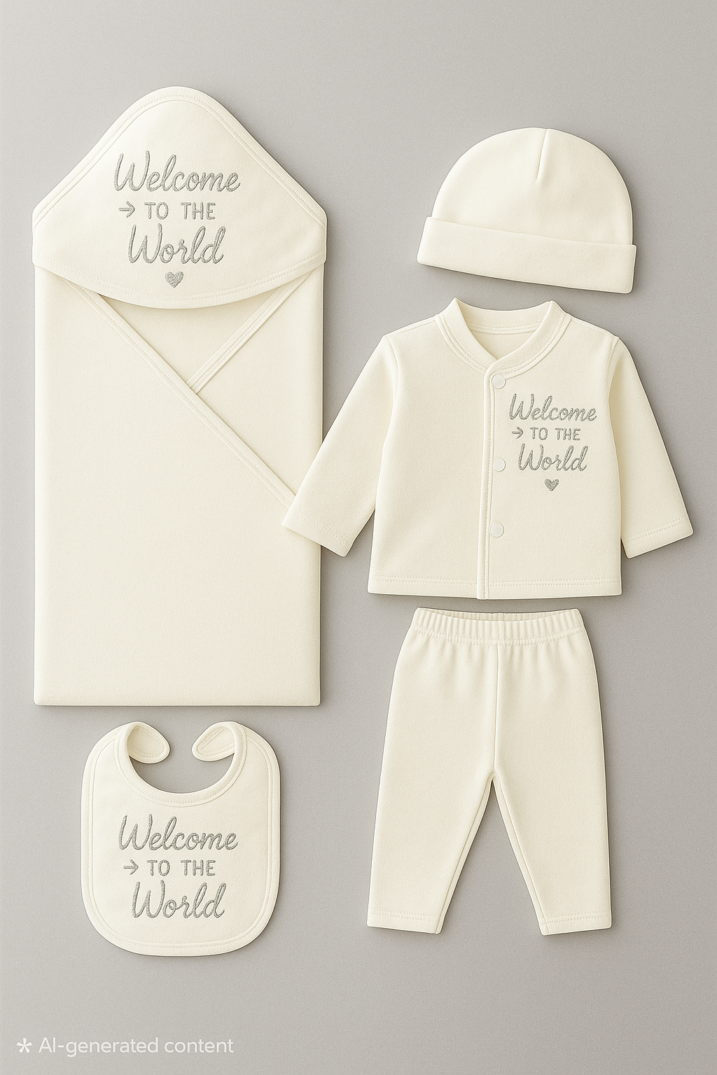 5 Piece Newborn Baby outfit 0-3 month