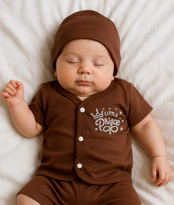 "Little Prince" 3-Piece Newborn Outfit Set