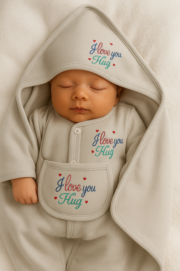 "I Love You Hug" 5-Piece Baby Newborn Outfit Set