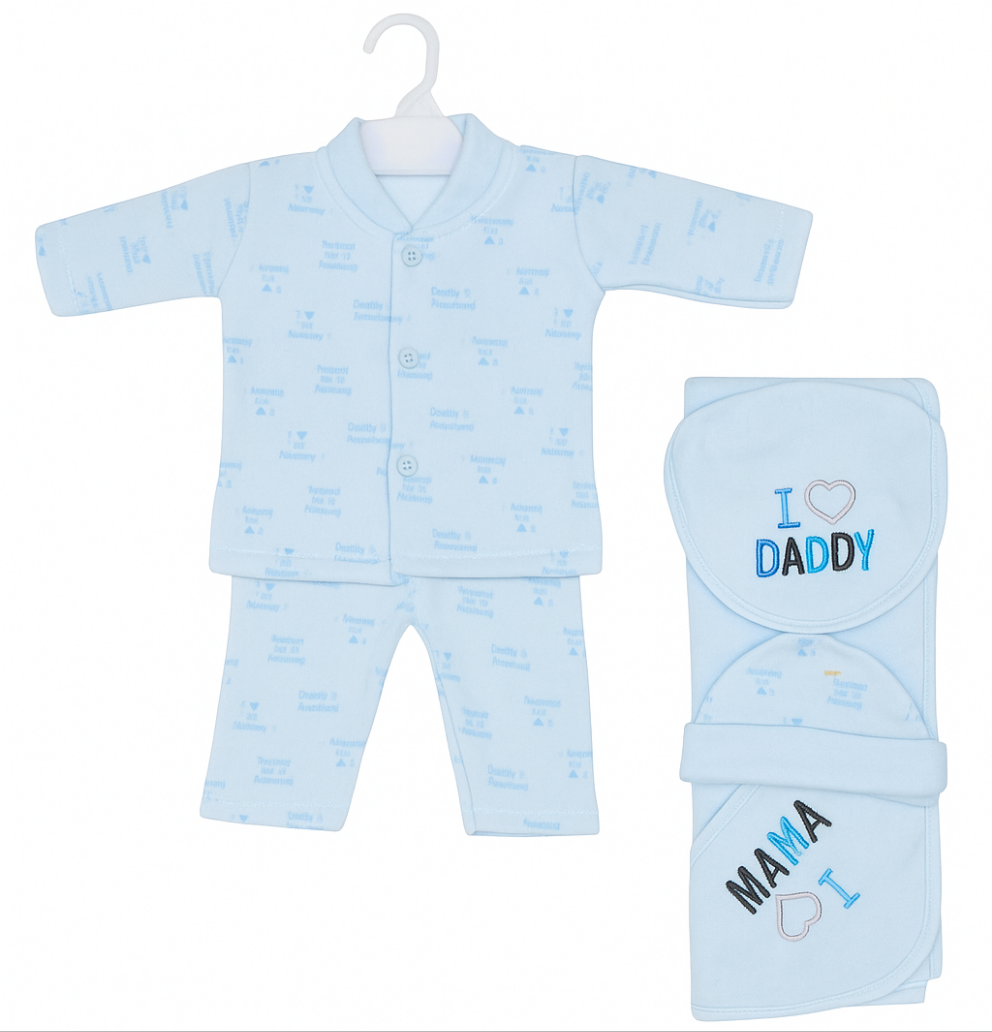 5pcs Love Mama Daddy Starter Set for new born baby