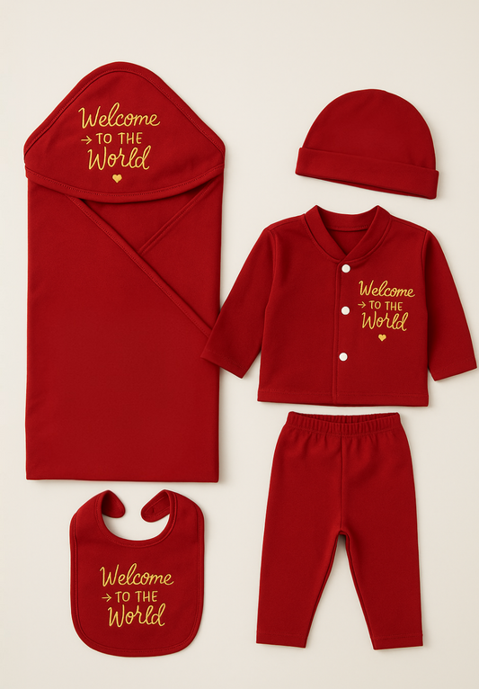 5 Piece Newborn Baby outfit 0-3 month