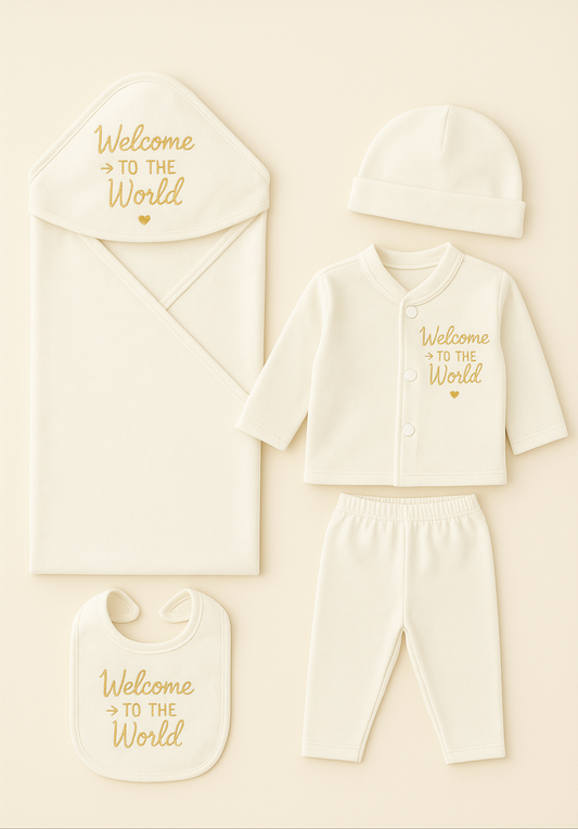 5 Piece Newborn Baby outfit 0-3 month