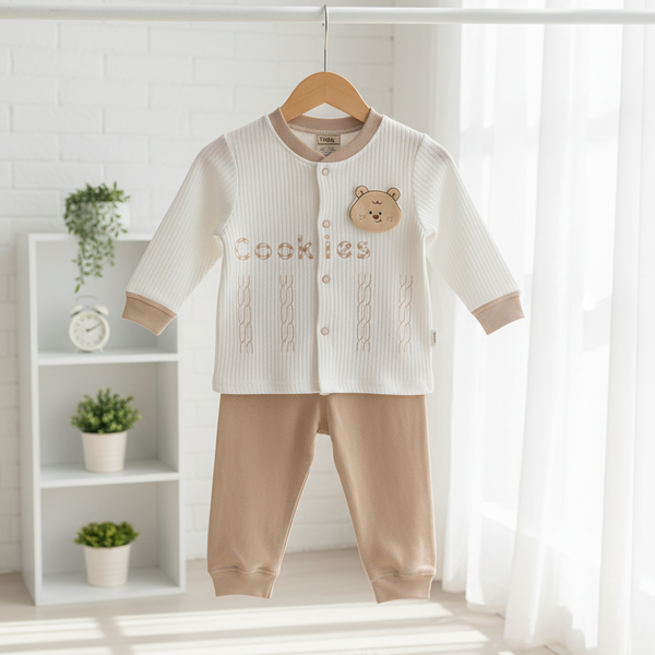 Cozy Knitted Cardigan & Jogger Set for Baby | Imported | Winter